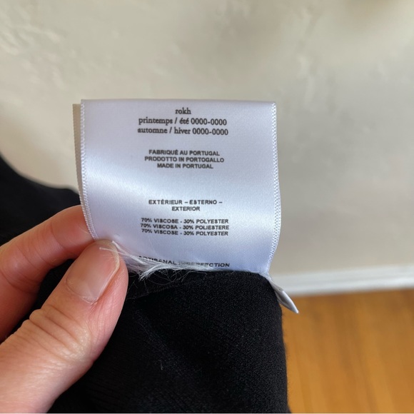 ROKH Back Ribbon Cropped Mask Top - NWT Sz XS - Picture 13 of 13